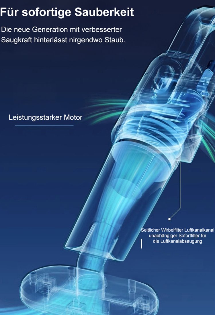 【Kabelloser Saug- und Wischroboter】Starke Saugkraft für Milbenentfernung und Bodenreinigung