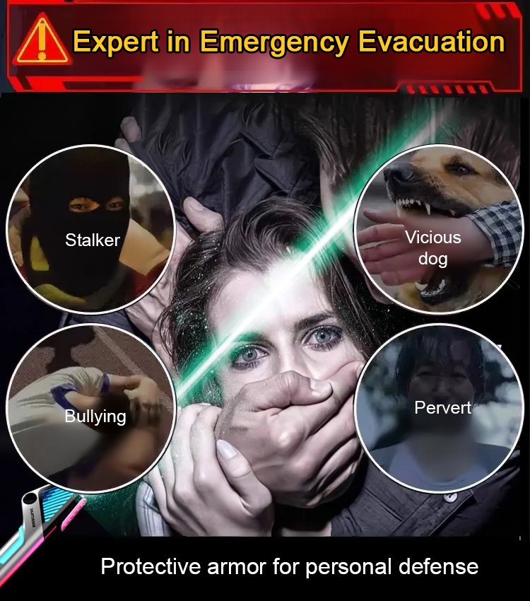 Red and green single-point laser light