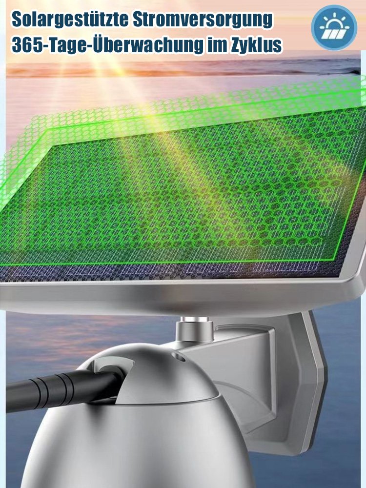 Handy-Fernbedienung Ultra-HD Vollfarb-Nachtsicht Outdoor-Wasserdichte Solarkamera