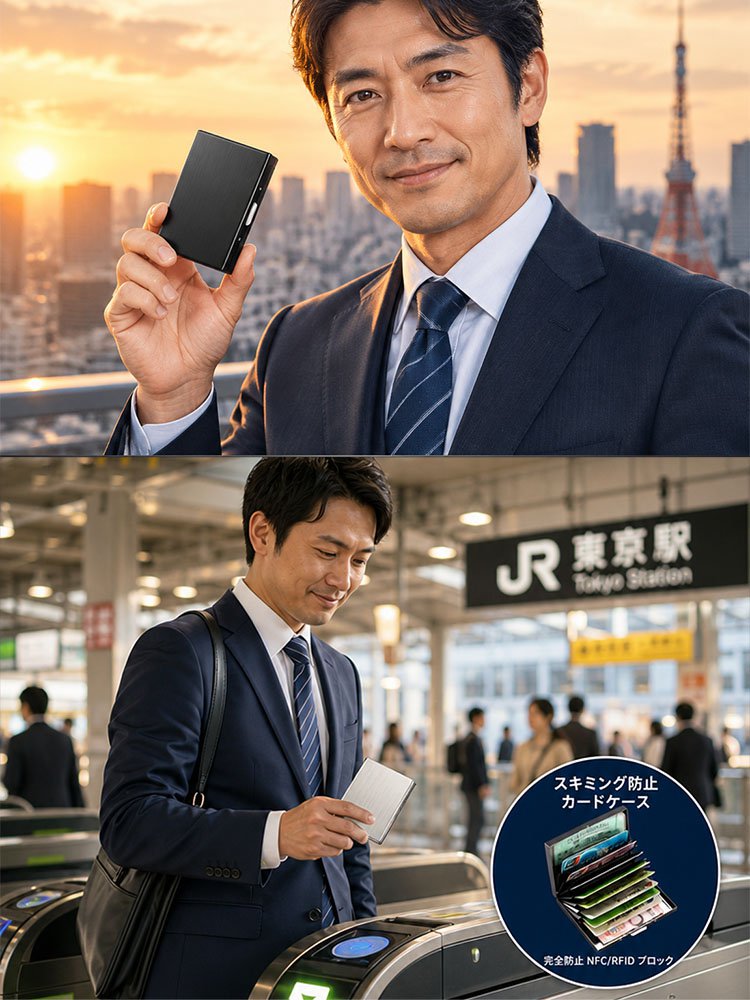 高耐久・スキミング防止・磁気消去防止カードケース
