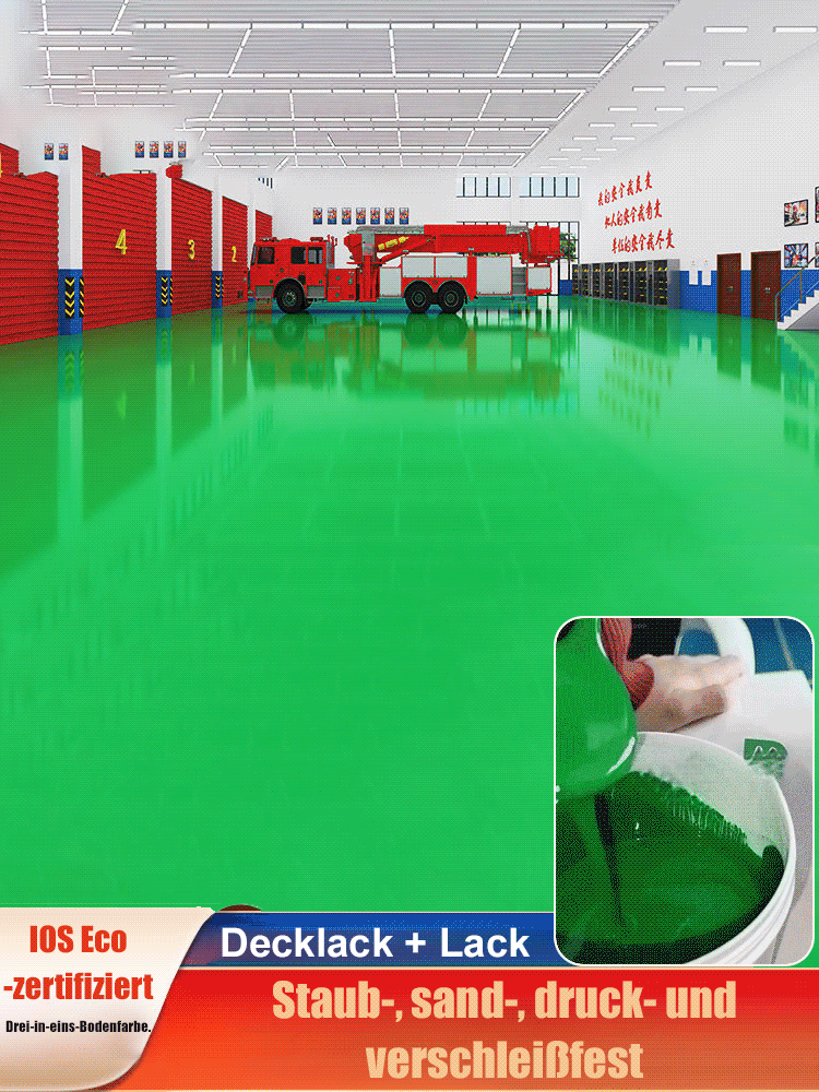 Ungiftige, umweltfreundliche 3-in-1-Bodenfarbe