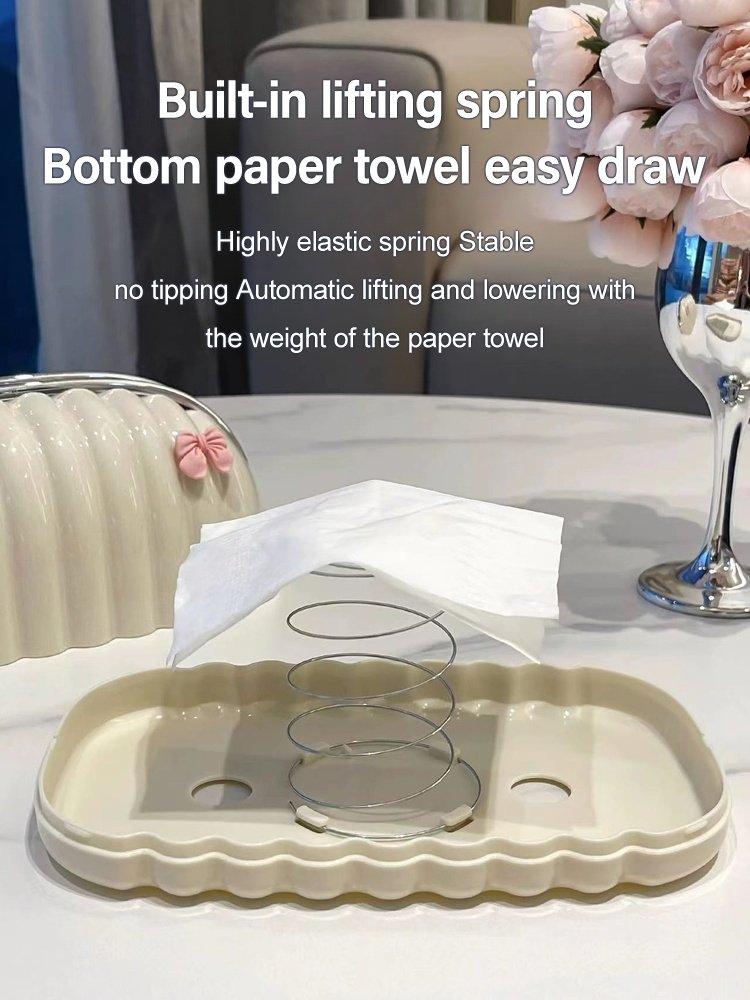 Light Luxury Shell Spring Tissue Box