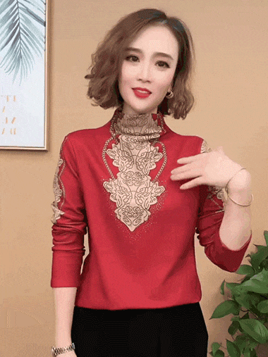 雙面絨打底衫女