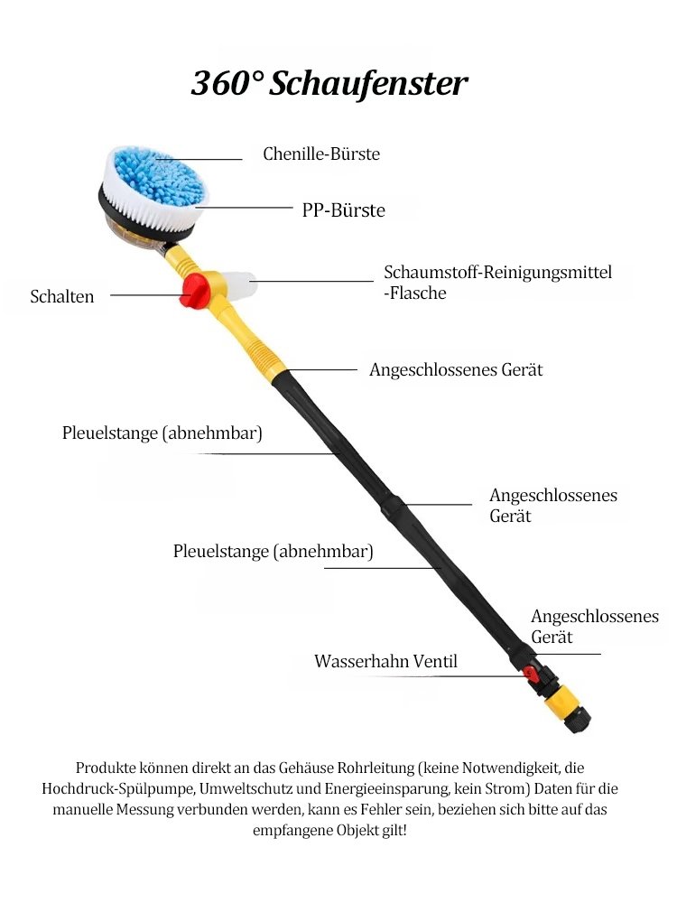 Automatisches rotierendes Autowaschmaschinen-Set