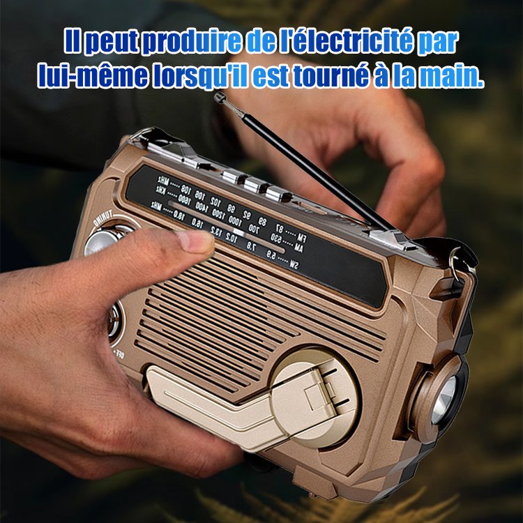 Radio portable avec fonction de charge d'urgence