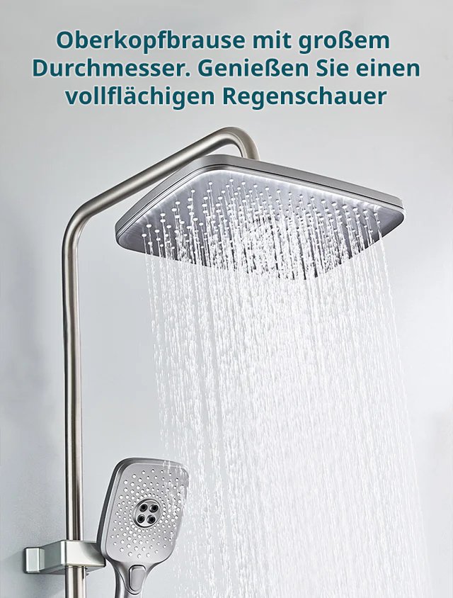 Intelligenter Duschkopf mit Digitalanzeige