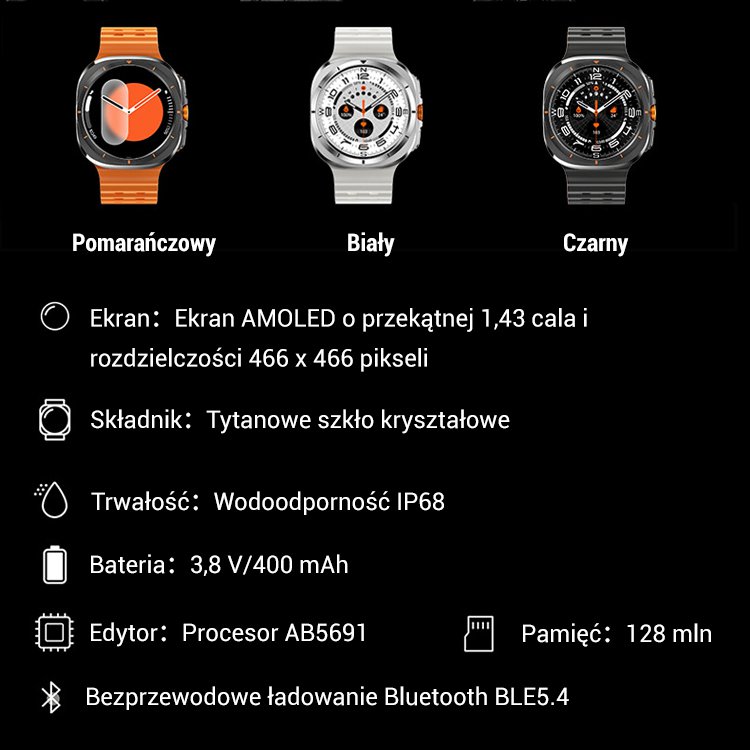 Nowy smartwatch do rozmów Bluetooth