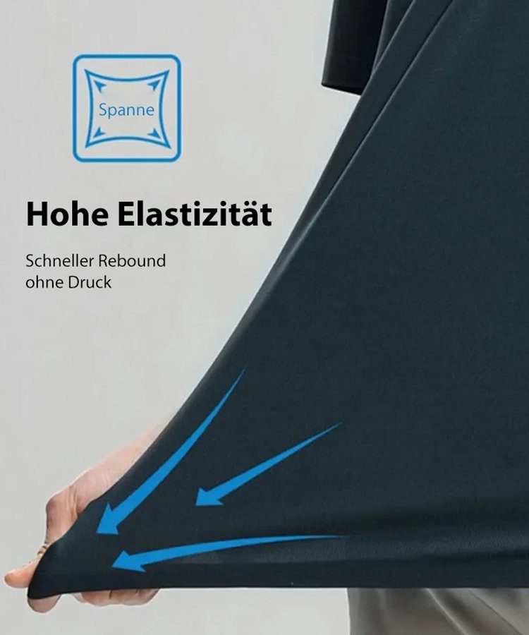 Herren Premium Ice Silk Kurzarmhemd