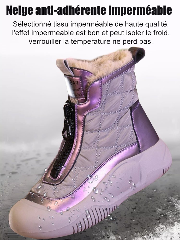 Chaussures en coton, chaudes et imperméables, rembourrées