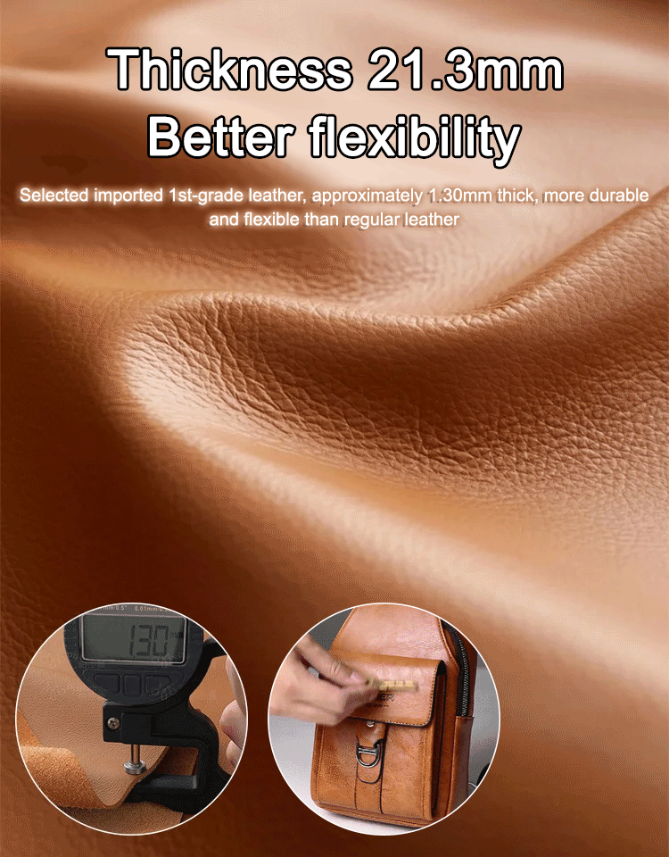 genuine leather  crossbody bag