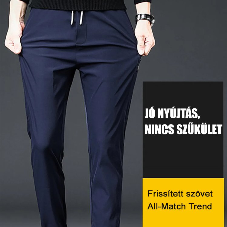 Alkalmi nadrág egyenes lábakkal