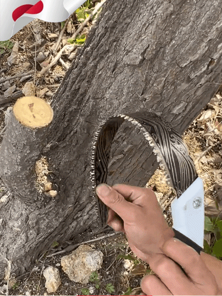 【Japán fekete szamuráj】Hordozható fakitermelő fűrész otthoni használatra