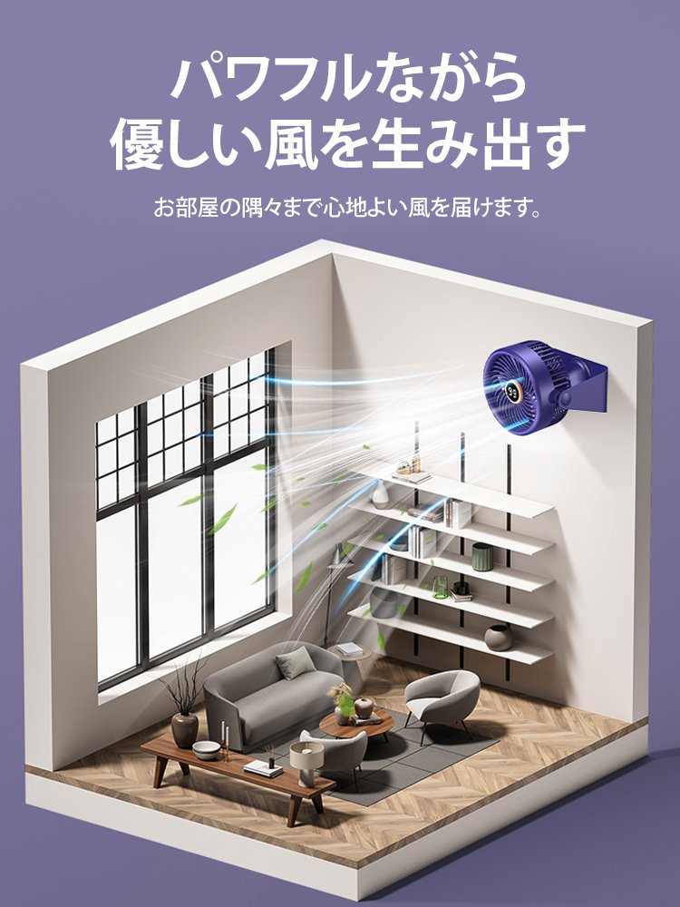 コンパクト多機能扇風機