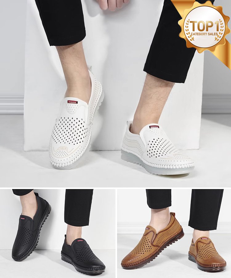 Business soft soles versatile mesh casual slip-on driving shoes