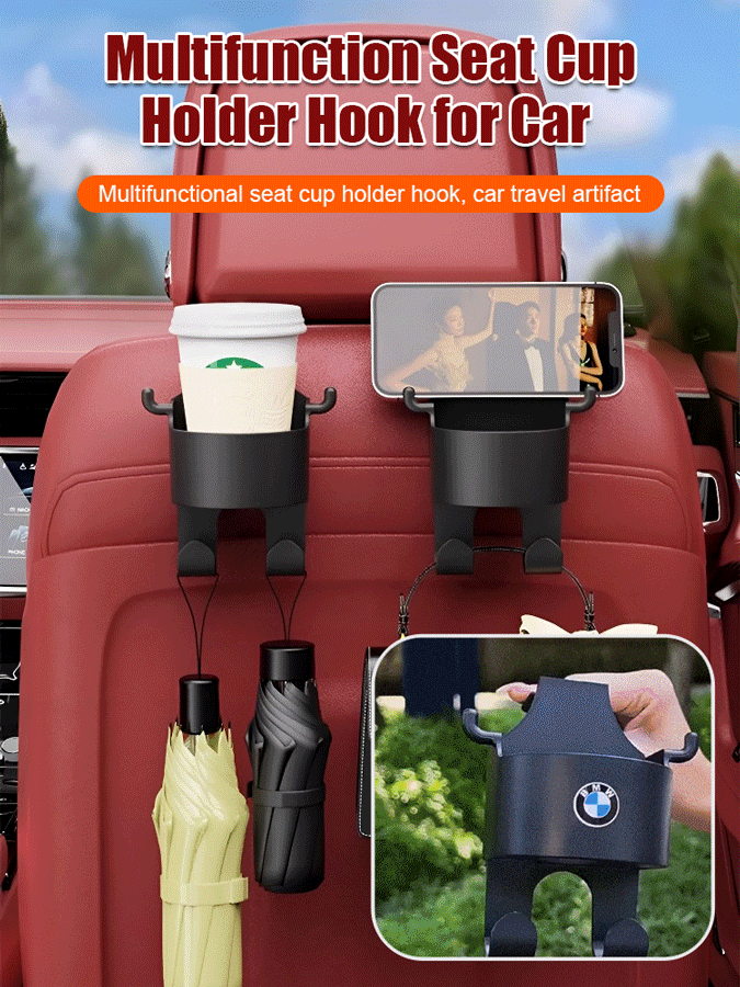  Multifunctional Hook for Car Seat Back