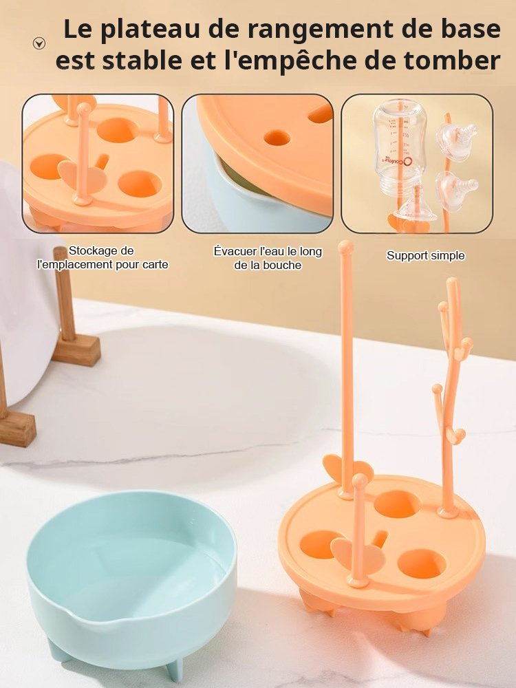 Ensemble de brosse de biberon rotatif spécial pour bébé