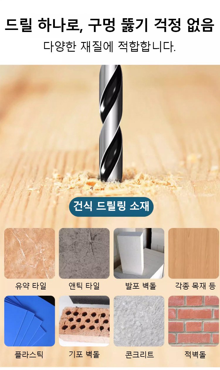 고강도 합금 소재 삼각 드릴 비트 근접 촬영