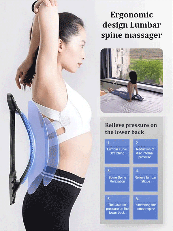 Magnetic therapy acupuncture massage lumbar stretcher