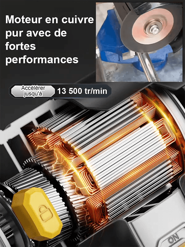 Mini meuleuse d'angle à batterie au lithium