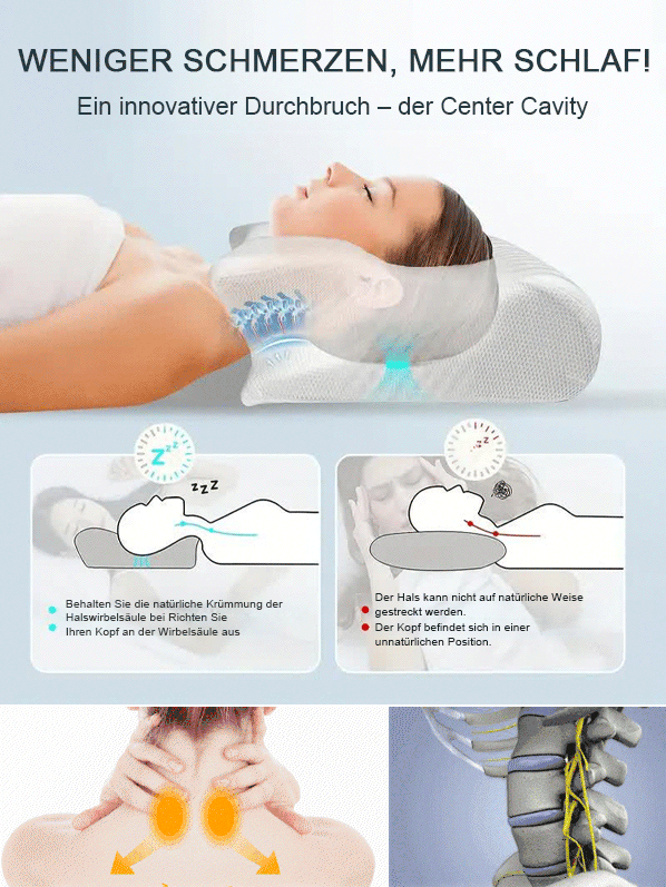 Multidirektionales Schlafhilfe-Memory-Schmetterlings-Nackenkissen