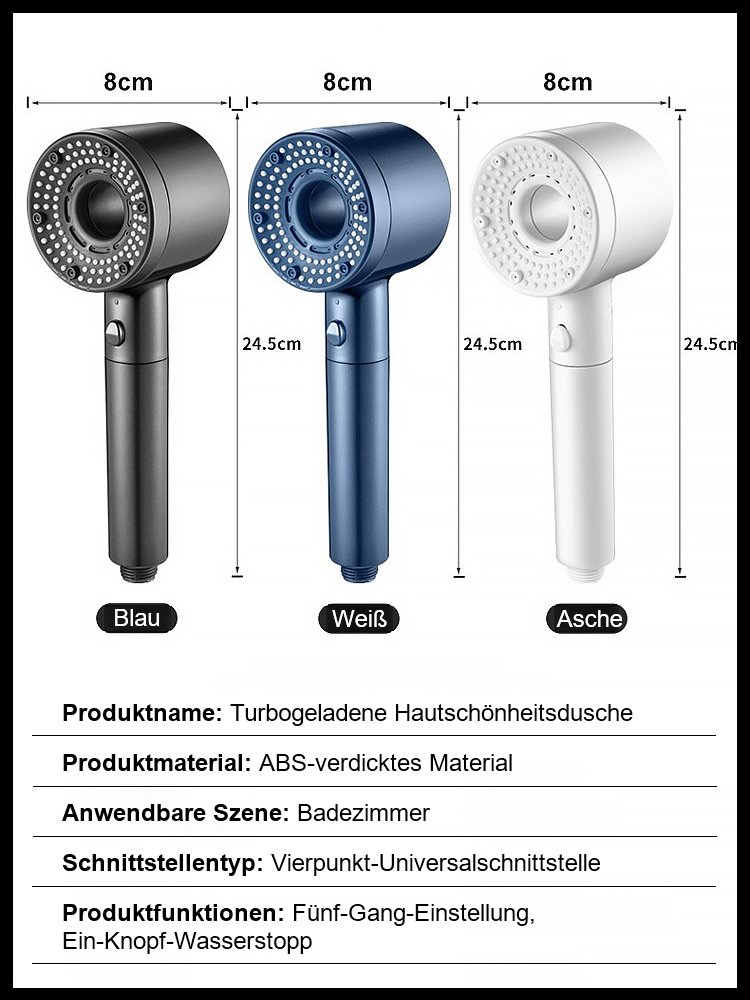 [Neues Upgrade] Turbogeladene Hautschönheitsdusche