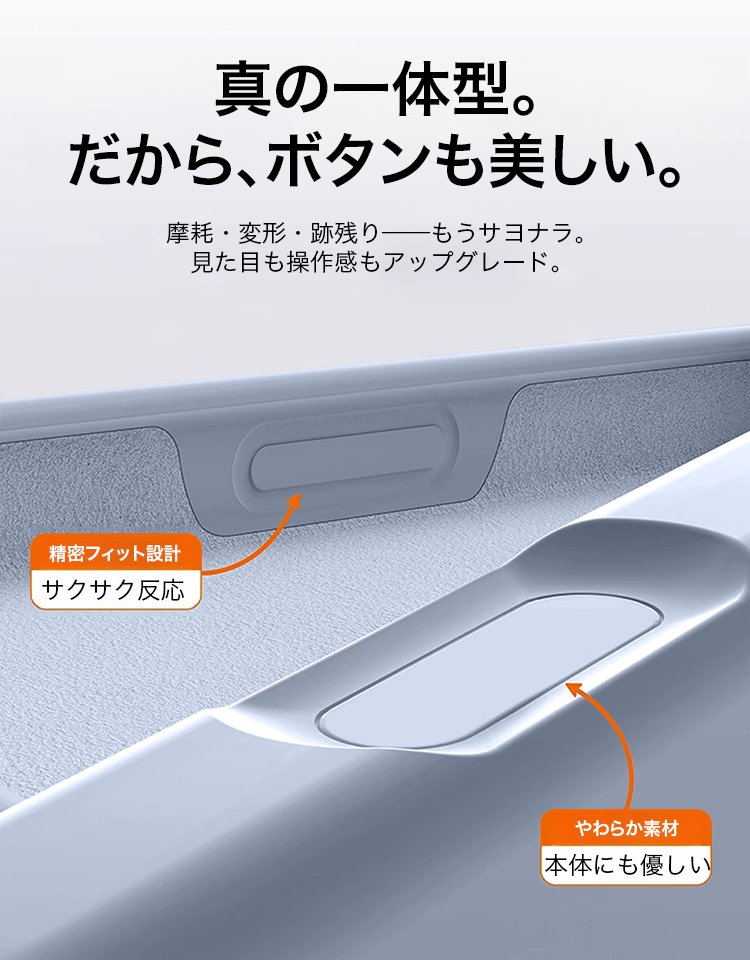 ボタン一体型iPhoneケース