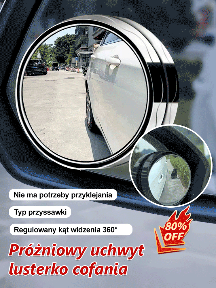 【Swobodnie przylegający, nie spadający】nano przyssawka próżniowa lusterko cofania