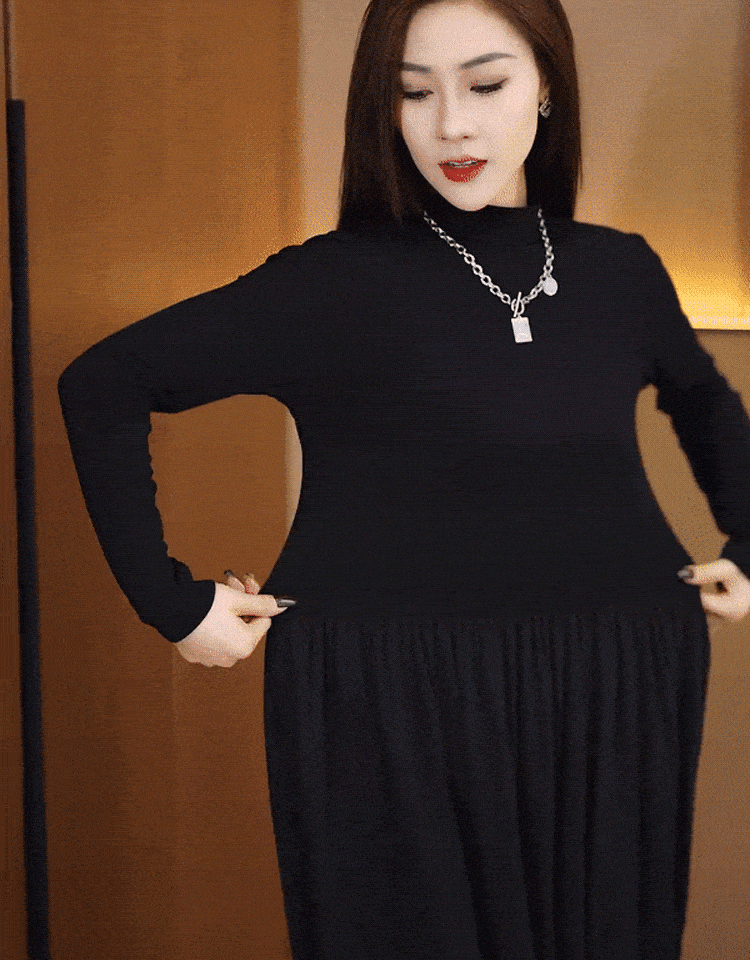 ハイカシミヤニットの万能ワンピース！