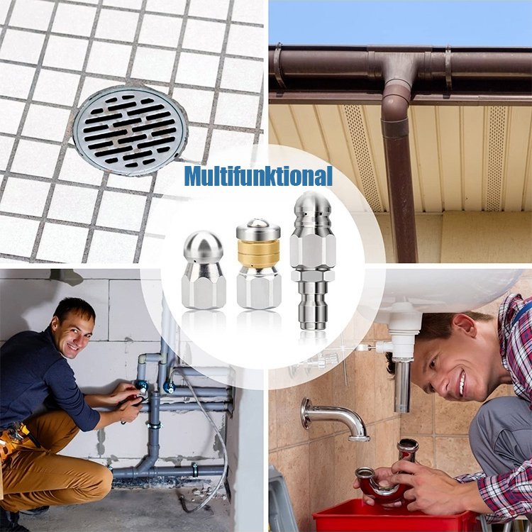 Starke Rohrreinigungs- und Baggerdüse