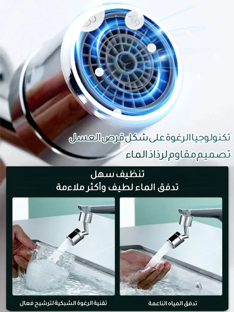 صنبور بذراع روبوتية قابل للدوران