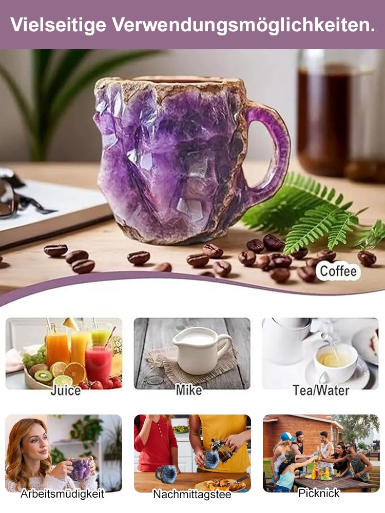 【Weihnachtsfrühkauf】Mineralischer Wellness-Kristall-Kaffeebecher