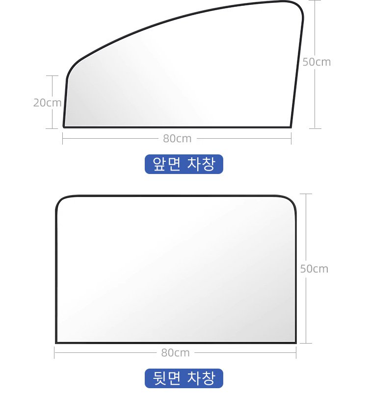 차량 프라이버시 보호용 마그네틱 커튼
