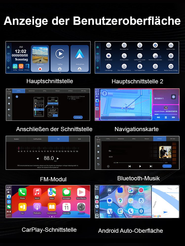 Kabellose Spiegelung der Navigations-App fürs Auto