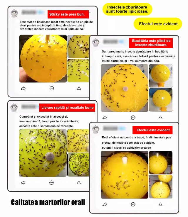 Bila de atragere a insectelor eficientă și sigură
