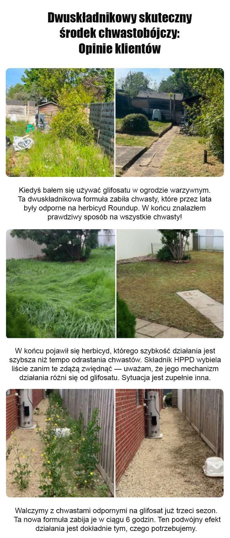 Dwuskładnikowy środek chwastobójczy – opakowanie produktu