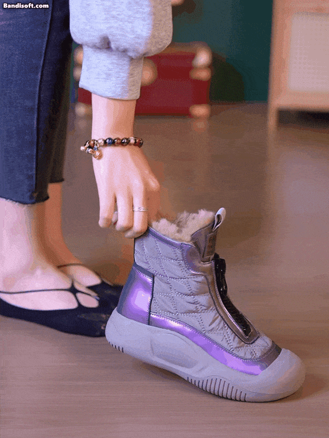 Chaussures en coton, chaudes et imperméables, rembourrées