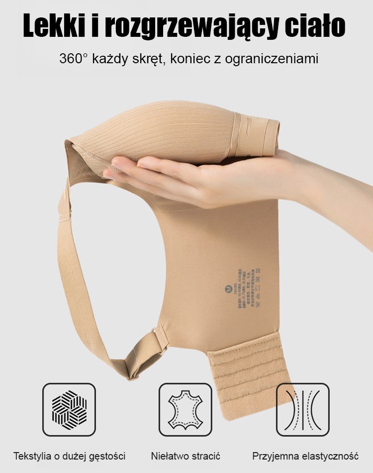 Czarna bielizna bezszwowa Pilates z regulowanym bandażem