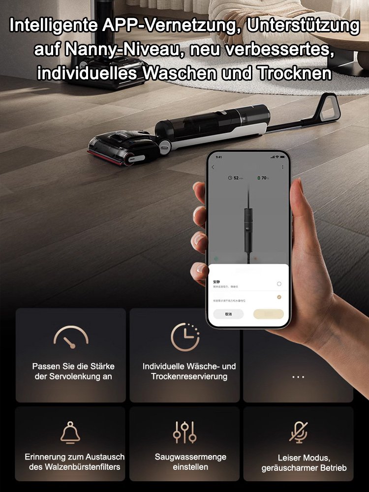 Vollautomatische intelligente 3-in-1-Bodenreinigungsmaschine mit Desinfektionsfunktion