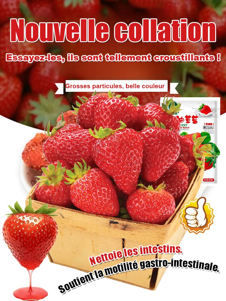 Graines de fraises à la crème super sucrées et juteuses