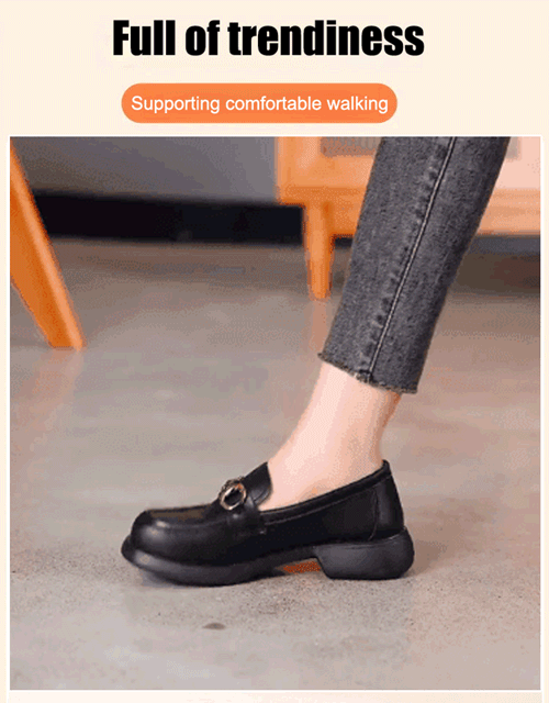 British-style soft-soled non-slip loafers for women