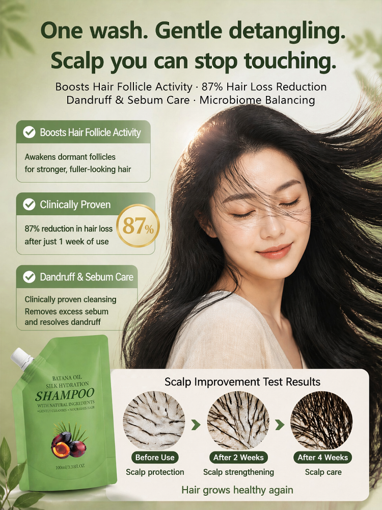 Anti-Hair Loss & Hair Growth Shampoo, Achieve Zero Hair Fall