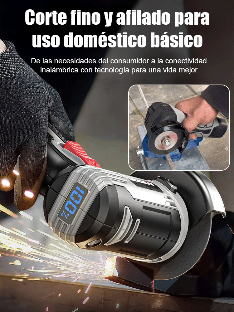 【Pantalla digital inteligente】Amoladora angular multifuncional alemana