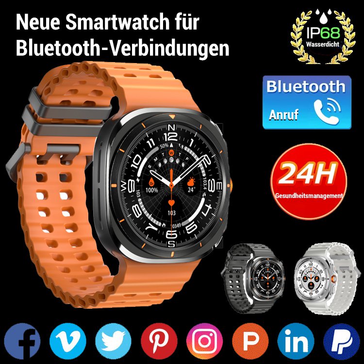 Neue Bluetooth-Anruf-Smartwatch
