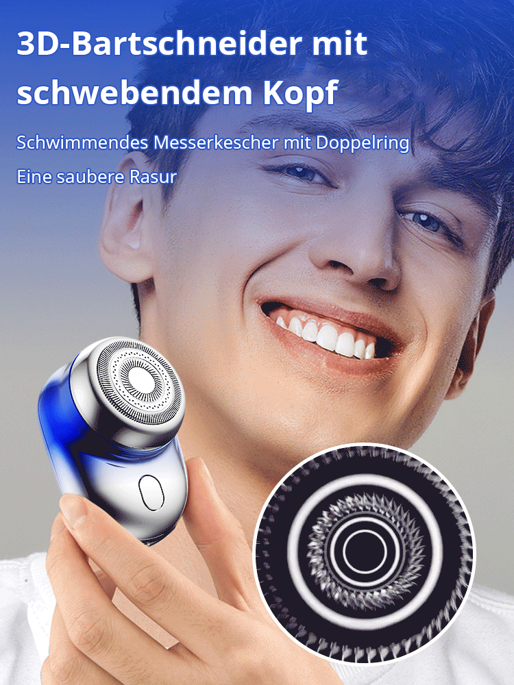 Neuer 3D-Bartrasierer mit schwebendem Kopf