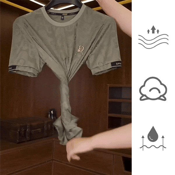 남성 반팔 루즈핏 아이스 티셔츠