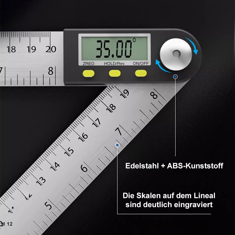 Digitales Winkelmessgerät mit hoher Genauigkeit Lineal