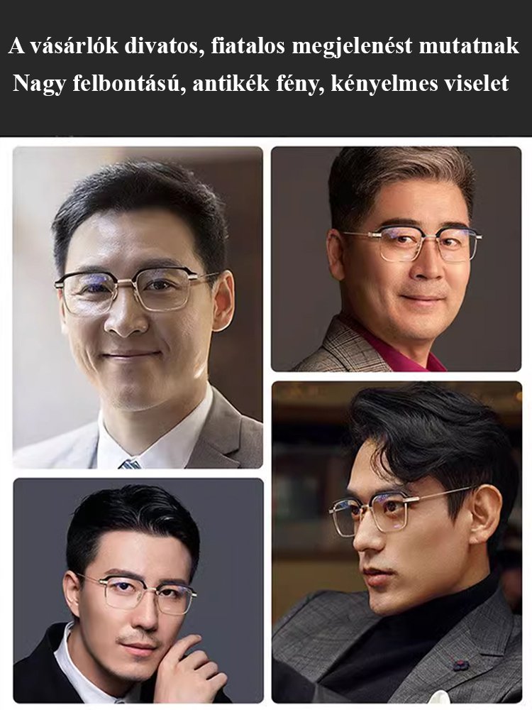 Fókuszváltós high-tech] Üzleti klasszikus olvasószemüveg