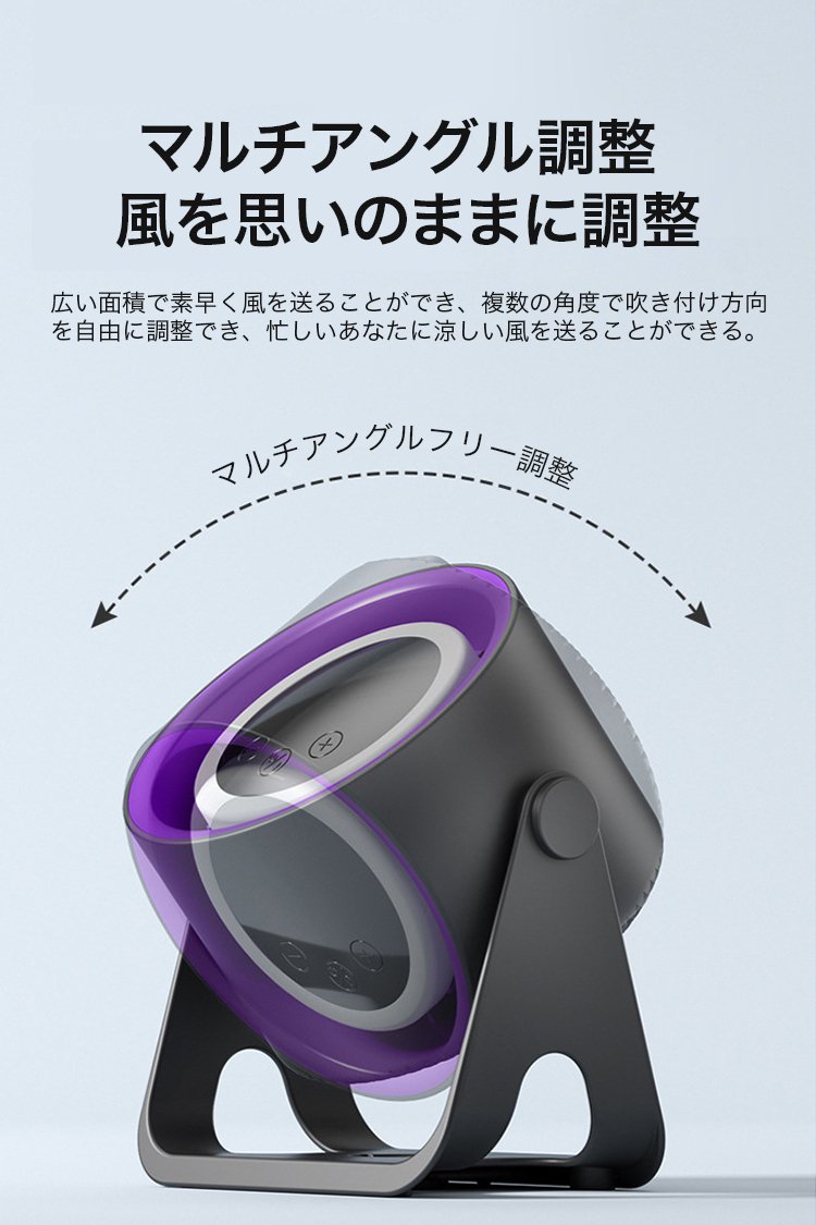 静音設計のポータブルターボファン使用イメージ