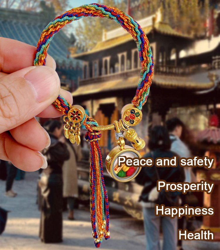 Hand-woven Mantra Beads Medicine Buddha Thangka Bracelet