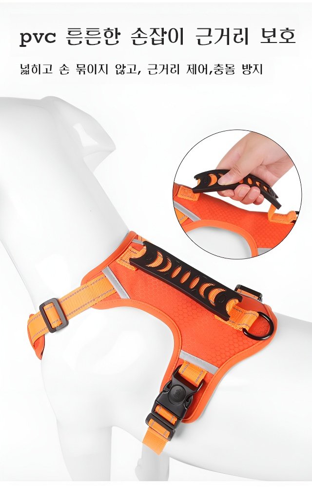 튼튼한 소재의 반려동물 가슴띠
